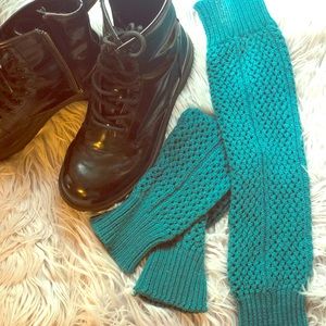 Turquoise Leg Warmers